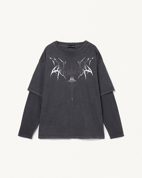 GOTHIC LAYERED LS TEE 詳細画像 Black 2