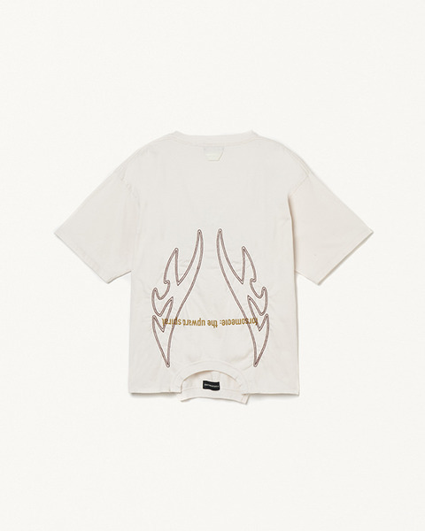 TOP BOTTOM TEE 詳細画像 O.White 2