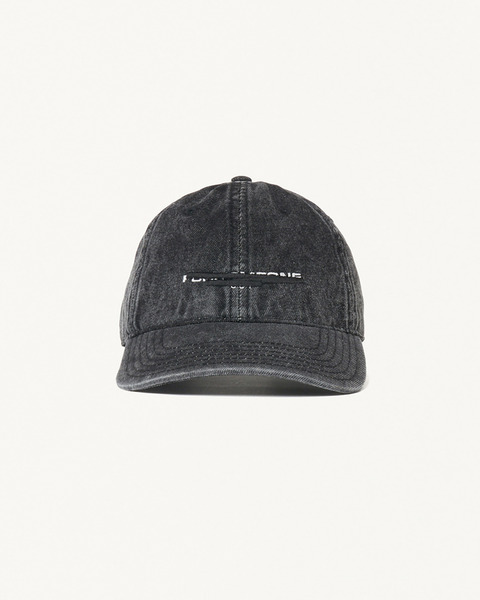 TAPE LOGO BK WASH DENIM CAP 詳細画像