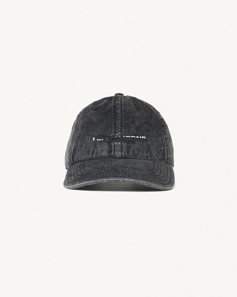TAPE LOGO BK WASH DENIM CAP