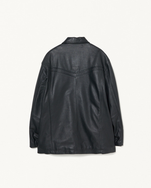 LEATHER CAR COAT