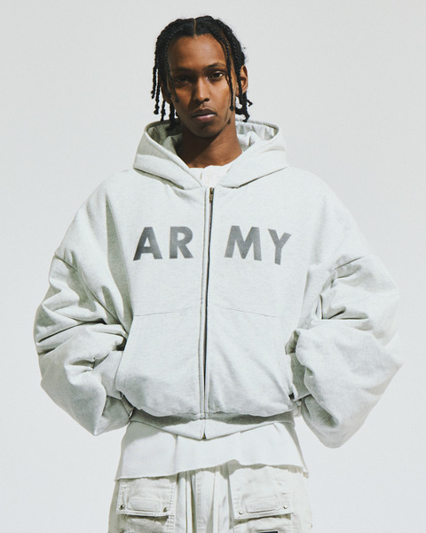 SWEAT PUFFER HOODIE