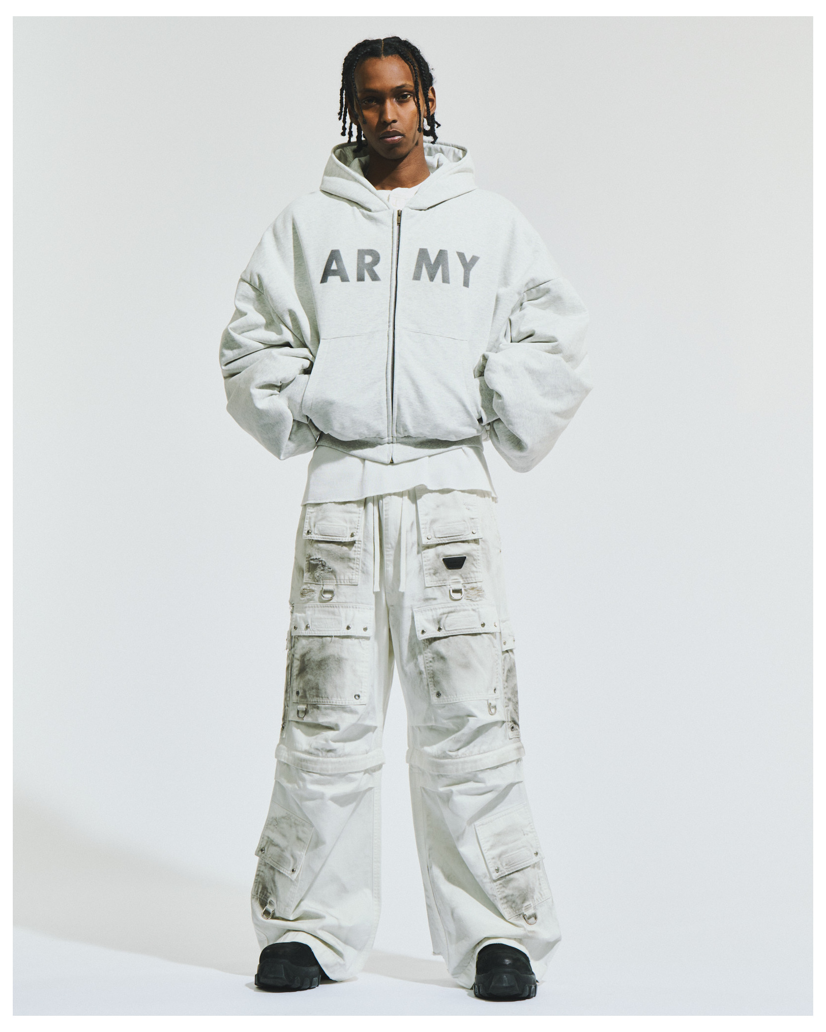 SWEAT PUFFER HOODIE 詳細画像 D.Grey 9