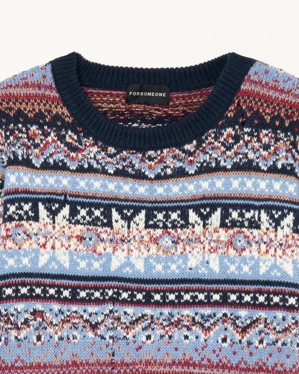 NORDIC GRANGE KNIT 詳細画像 Navy 3