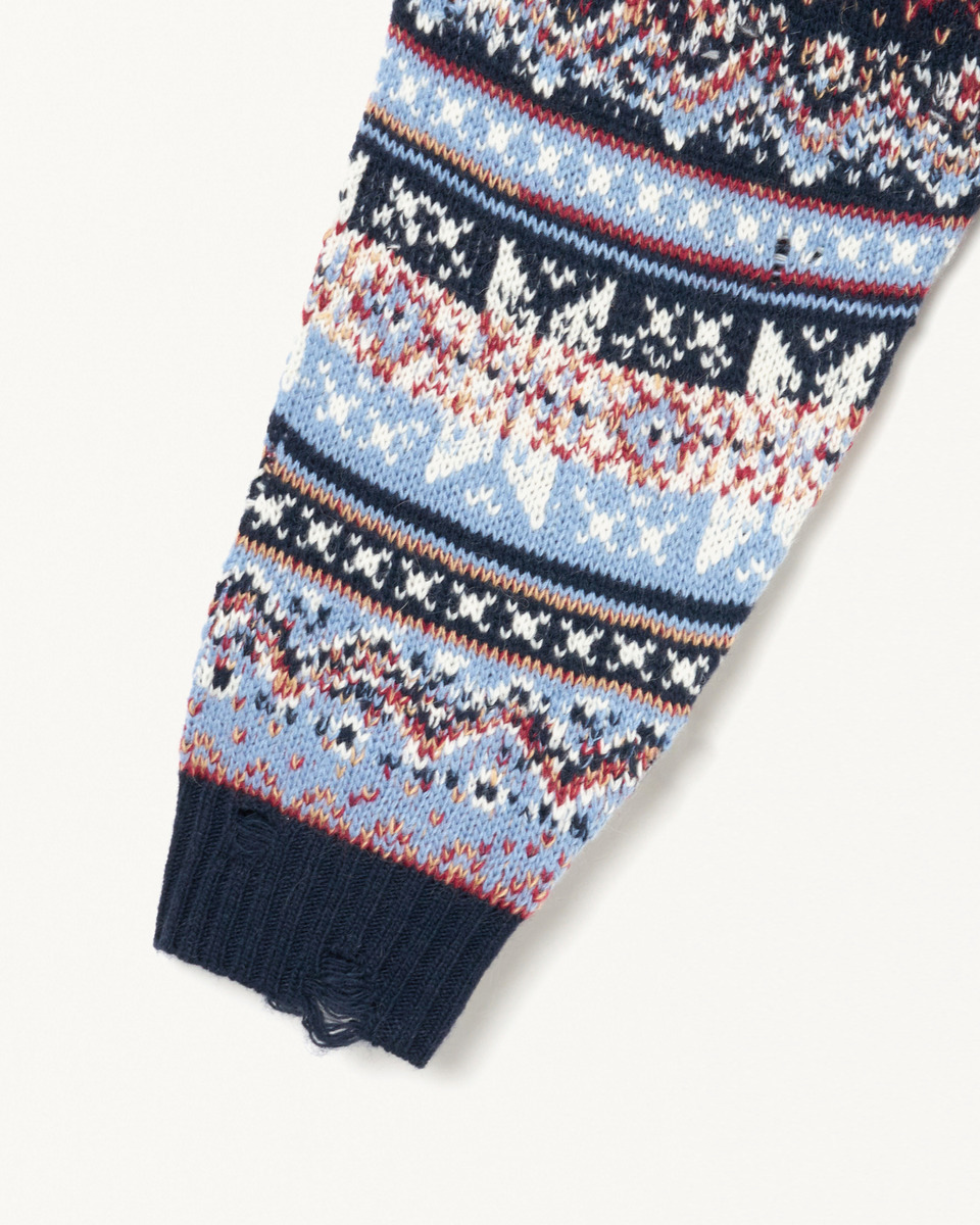 NORDIC GRANGE KNIT 詳細画像 Navy 5