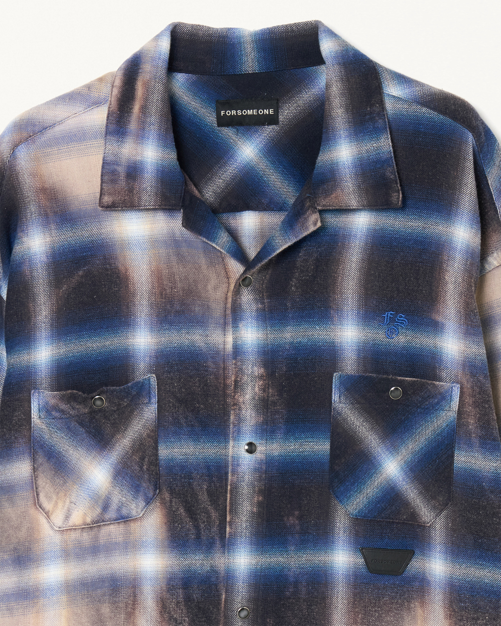 BLEACH OMBRE SHIRT 詳細画像 Blue 3