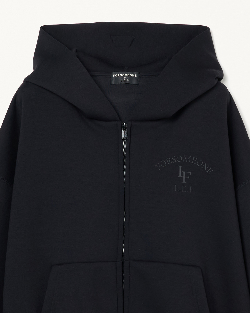 LF SMOOTH ZIP-UP HOODIE 詳細画像 Black 6