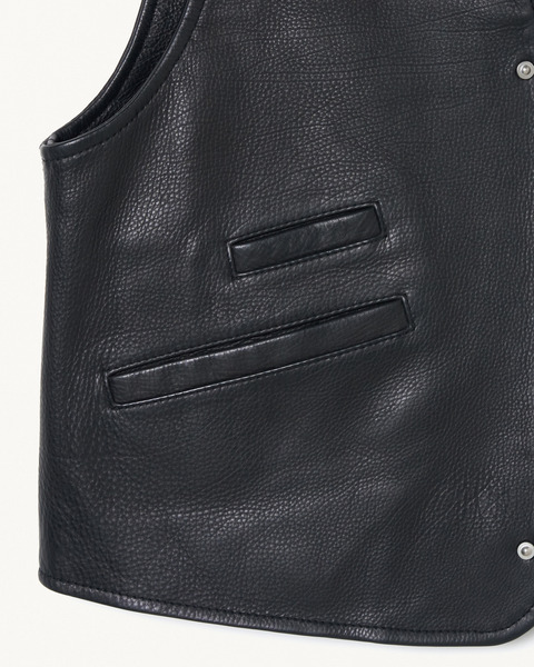CALF LEATHER VEST 詳細画像