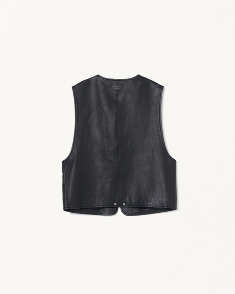 CALF LEATHER VEST 詳細画像