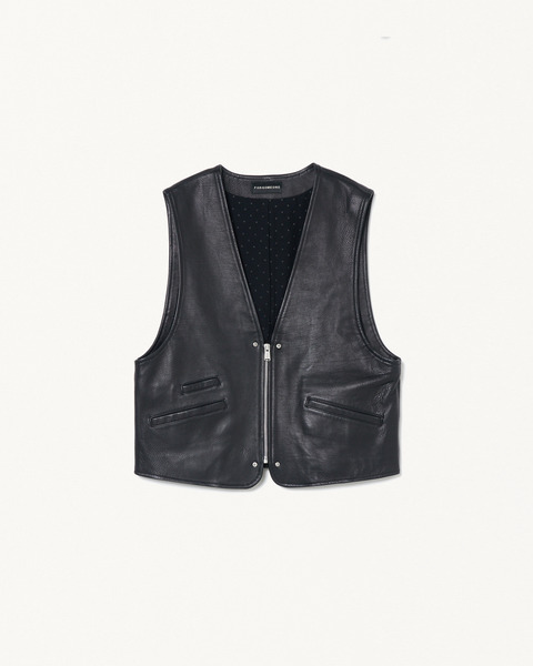CALF LEATHER VEST