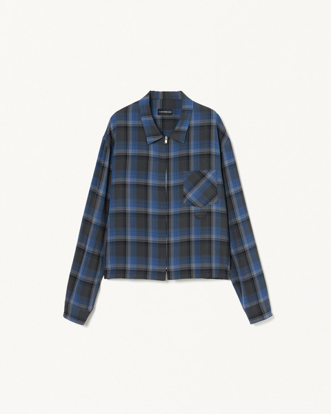 CHECK ZIP SHIRT