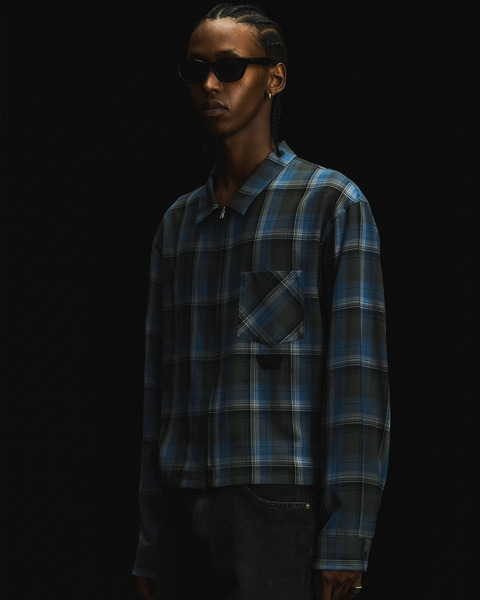 CHECK ZIP SHIRT