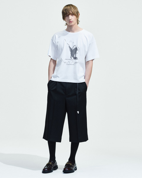 WOOL CROPPED TROUSER