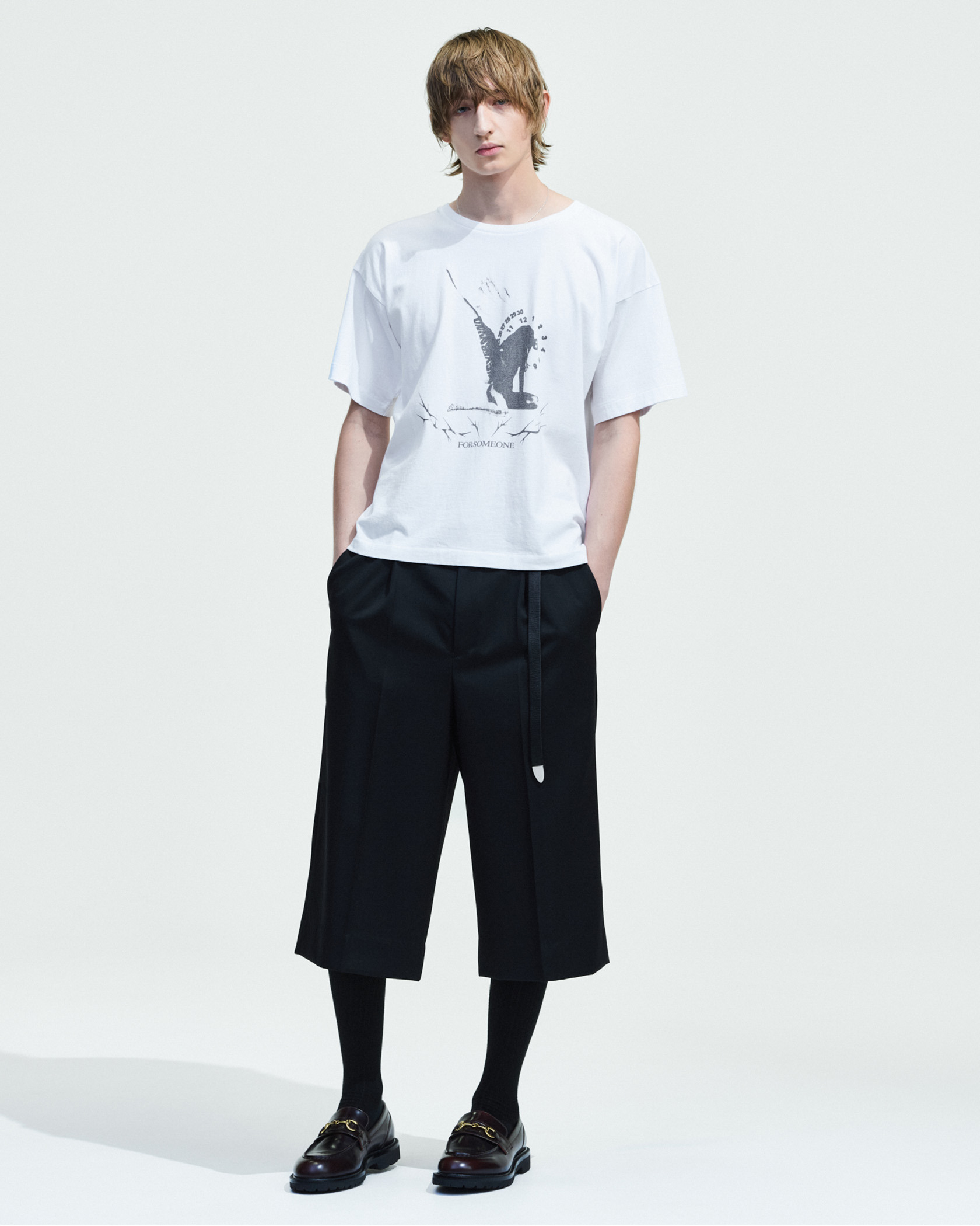WOOL CROPPED TROUSER 詳細画像 Black 1