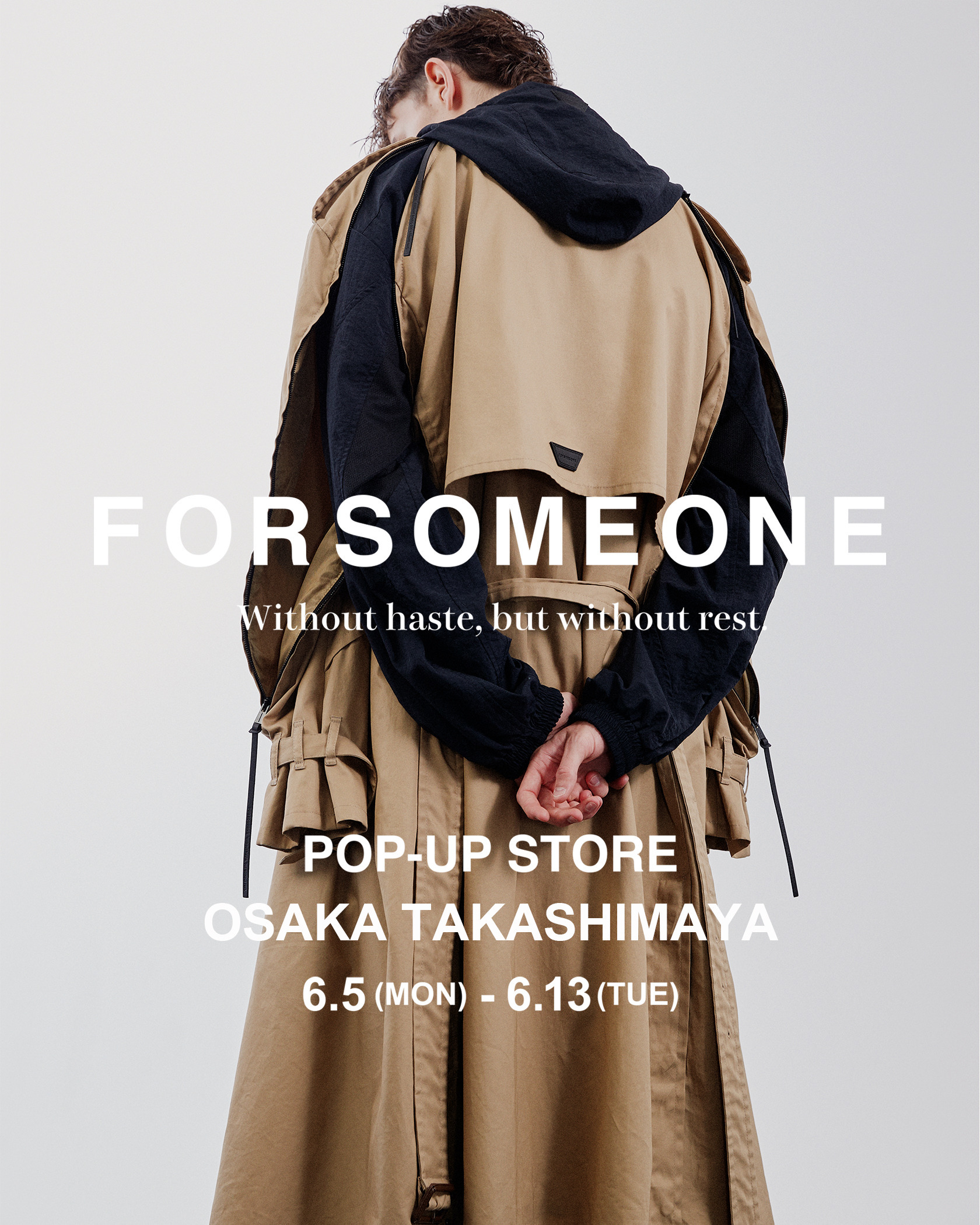 大阪高島屋にて 6/5(月) - 6/13(火)の期間、FORSOMEONE 23SS -UNTITLE- COLLECTIONのPOP-UPを開催